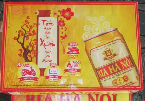 Vietnam. The retailers has sold twice as expensive beer during three days of the New Year