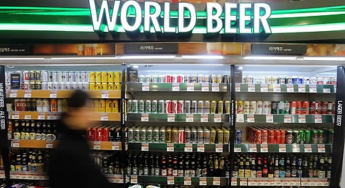 The Chinese Tsingtao tops import beer sales in Korea