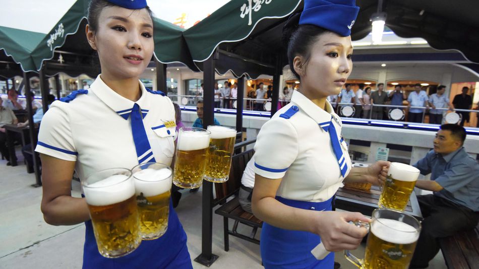Hundreds turn up for North Korea’s first beer festival